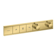 hansgrohe Fertigmontageset RainSelect UP-THM, 3 Verbr., polished gold optic