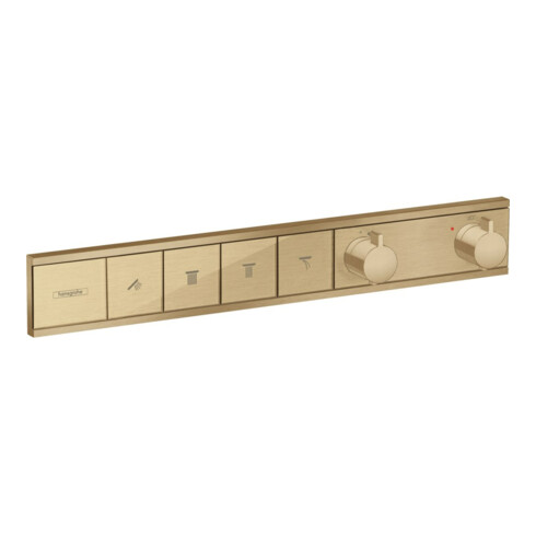 hansgrohe Fertigmontageset RainSelect UP-THM, 4 Verbraucher, brushed bronze