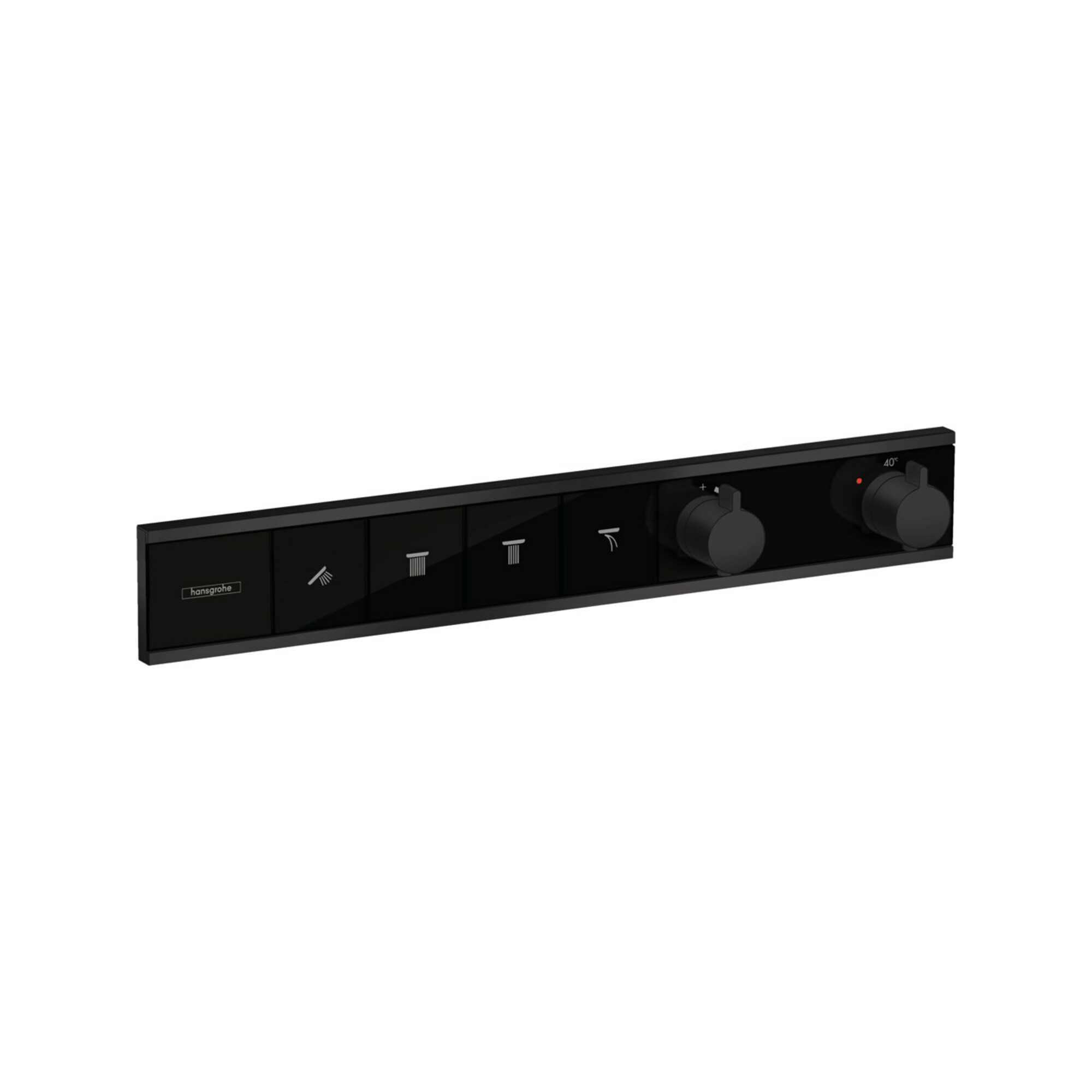 hansgrohe Fertigmontageset RainSelect UP-THM, 4 Verbraucher, mattschwarz