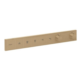 hansgrohe Fertigmontageset RainSelect UP-THM, 5 Verbraucher, brushed bronze