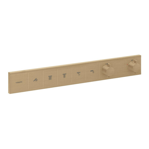 hansgrohe Fertigmontageset RainSelect UP-THM, 5 Verbraucher, brushed bronze