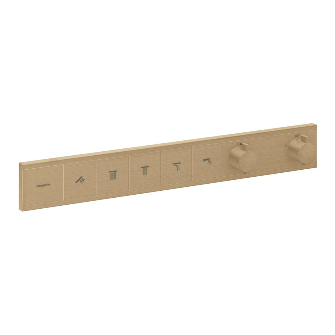 hansgrohe Fertigmontageset RainSelect UP-THM, 5 Verbraucher, brushed bronze