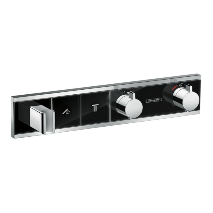 hansgrohe Fertigmontageset RainSelect UP-THM, m i. Brauseha., 2 Verbr., sw/vc