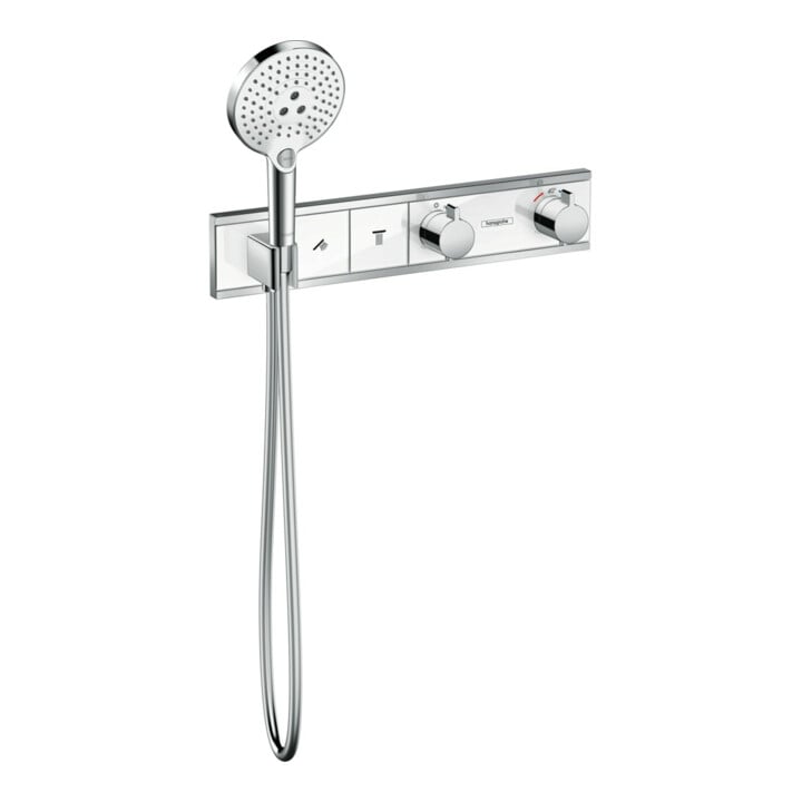 hansgrohe Fertigmontageset RainSelect UP-THM, m i. Brauseha., 2 Verbr., we/vc