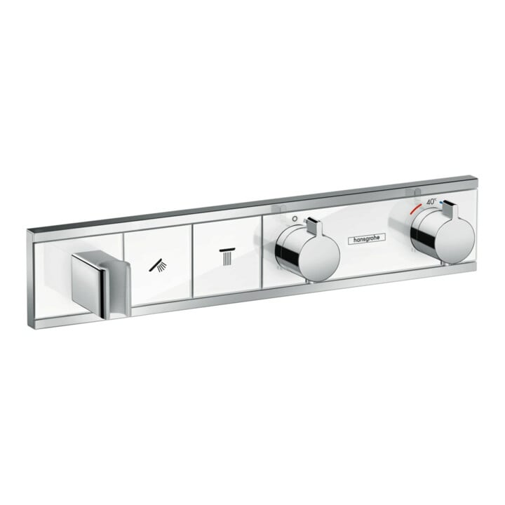 hansgrohe Fertigmontageset RainSelect UP-THM, m i. Brauseha., 2 Verbr., we/vc