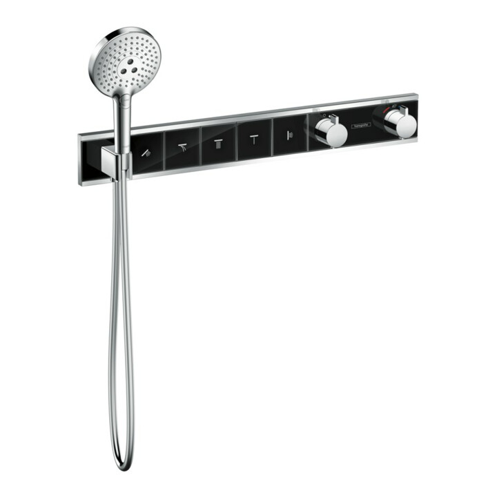 hansgrohe Fertigmontageset RainSelect UP-THM, m i. Brauseha., 5 Verbr., sw/vc