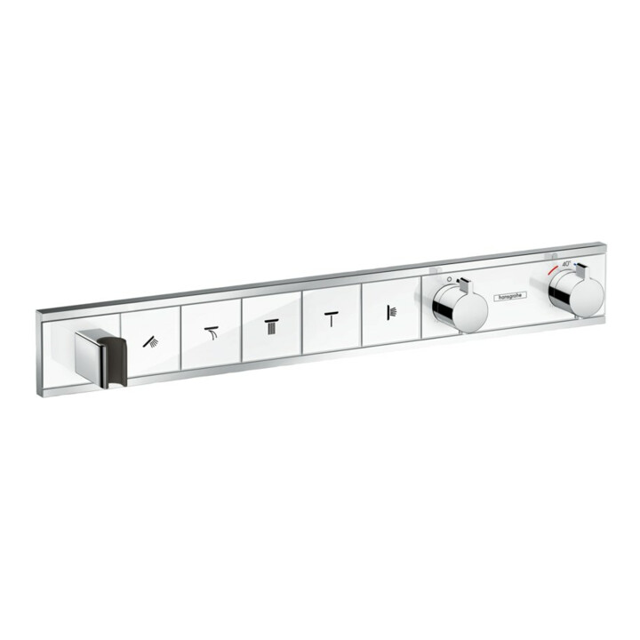 hansgrohe Fertigmontageset RainSelect UP-THM, m i. Brauseha., 5 Verbr., we/vc
