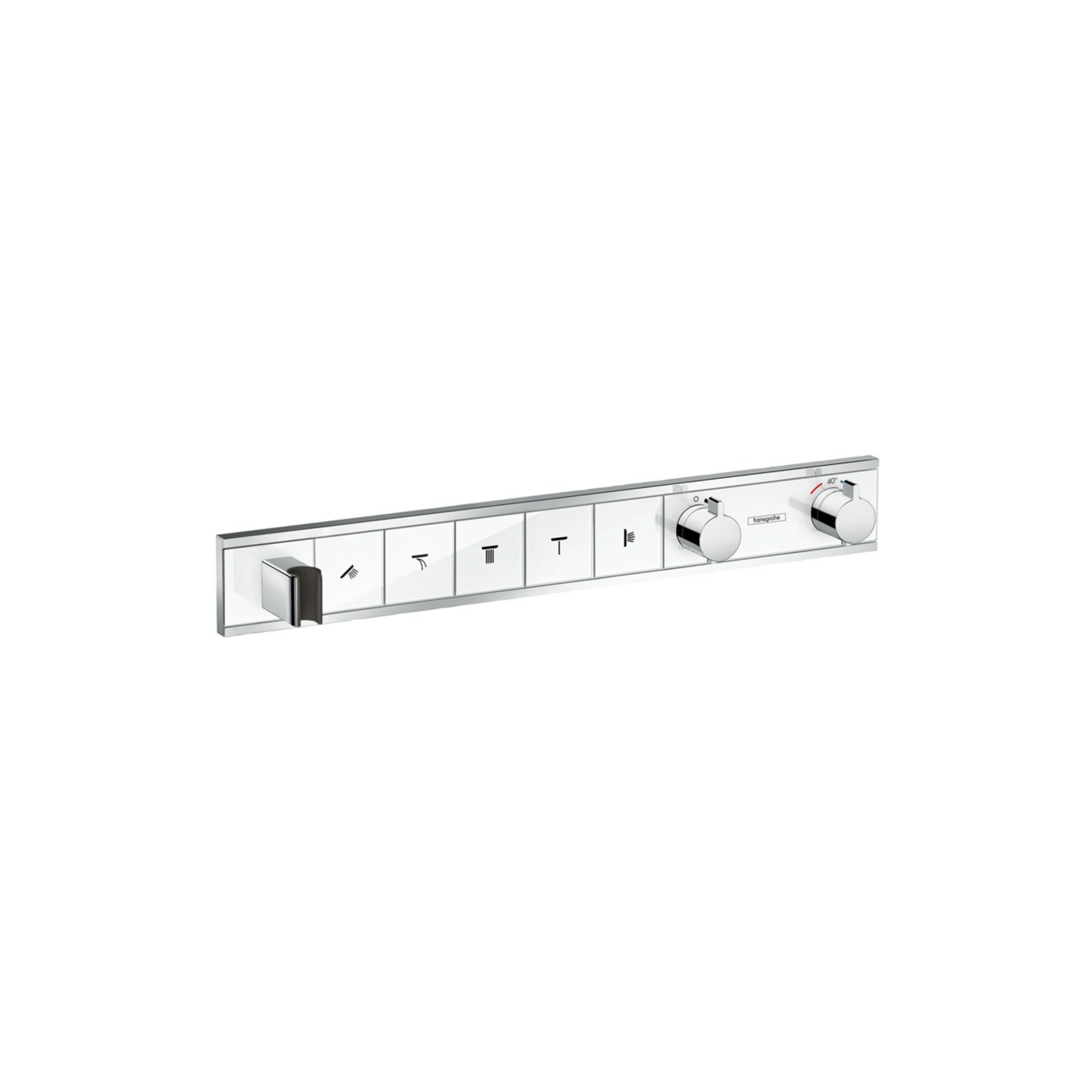 hansgrohe Fertigmontageset RainSelect UP-THM, m i. Brauseha., 5 Verbr., we/vc
