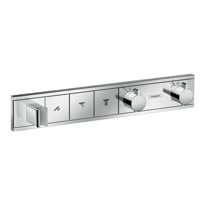 hansgrohe Fertigmontageset RainSelect UP-THM, m int. Brauseha., 3 Verbr., chr