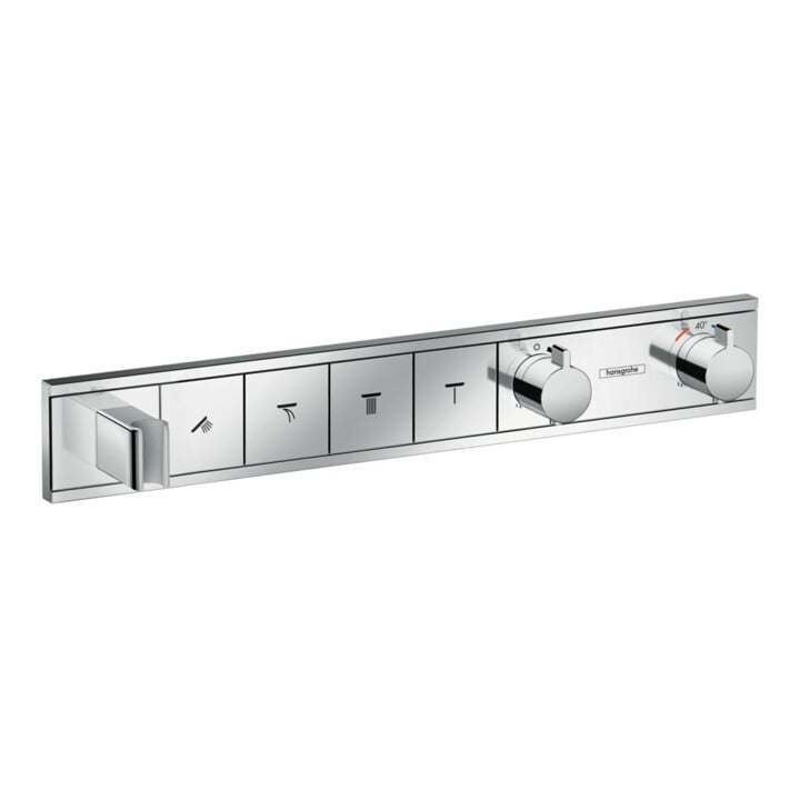 hansgrohe Fertigmontageset RainSelect UP-THM, m int. Brauseha., 4 Verbr., chr