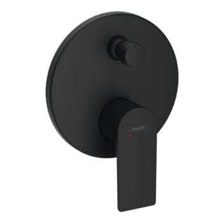 hansgrohe Fertigmontageset Rebris E UP-Wannen-Einhebelmischer, 2 Verbr., mattschwarz