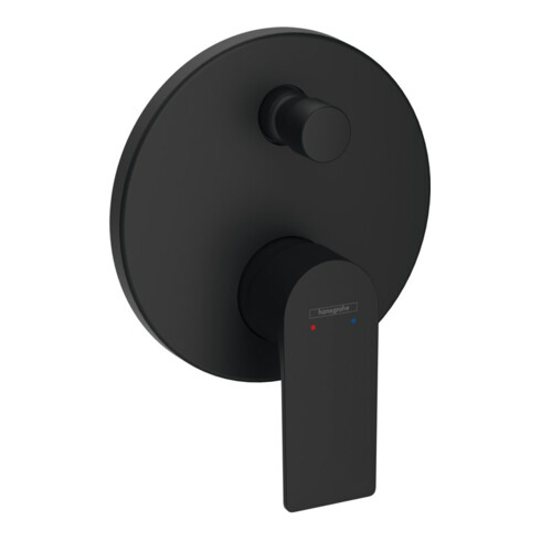 hansgrohe Fertigmontageset Rebris E UP-Wannen-Einhebelmischer, 2 Verbr., mattschwarz