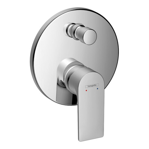 hansgrohe Fertigmontageset Rebris E UP-Wannen-Einhebelmischer, 2 Verbraucher, chrom