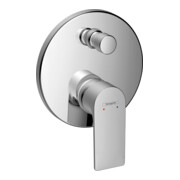 hansgrohe Fertigmontageset Rebris E UP-Wannen-Einhebelmischer, 2 Verbraucher, chrom