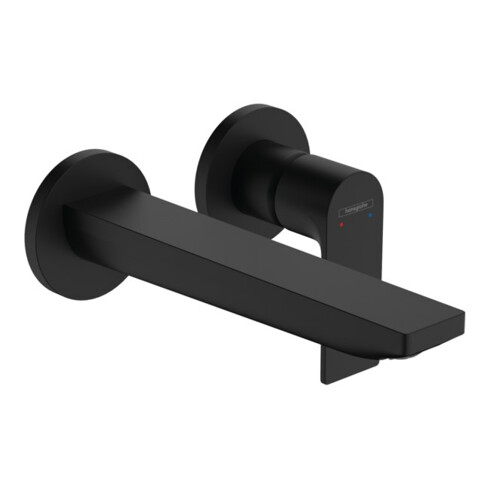 hansgrohe Fertigmontageset Rebris E UP-Waschtisch-Einhebelmischer, m Auslauf 200mm, mattschwarz