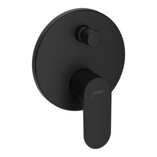 hansgrohe Fertigmontageset Rebris S UP-WA.-EHM, 2 Verb, m i Kom, matt-sw
