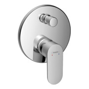 hansgrohe Fertigmontageset Rebris S UP-Wannen-Einhebelmischer, 2 Verbraucher, chrom
