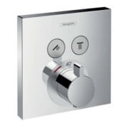 hansgrohe Fertigmontageset SHOWERSELECT Unterputz-Thermostat, für 2 Verbraucher chrom