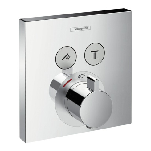 hansgrohe Fertigmontageset ShowerSelect UP-Thermostat, 2 Verbraucher, chrom
