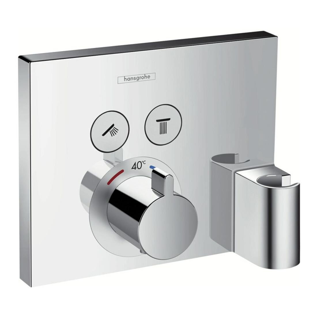 hansgrohe Fertigmontageset ShowerSelect UP-THM, 2 Verb, m SA u. Brauseha., chr