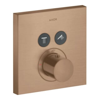 hansgrohe Fertigmontageset ShowerSelect UP-THM, 2 Verbr., eck., brushed red gold