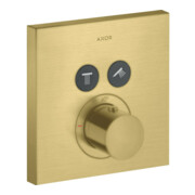 hansgrohe Fertigmontageset ShowerSelect UP-THM, 2 Verbr., eckig, brushed brass