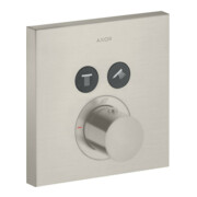 hansgrohe Fertigmontageset ShowerSelect UP-THM, 2 Verbr., eckig, Edelstahl-Optik