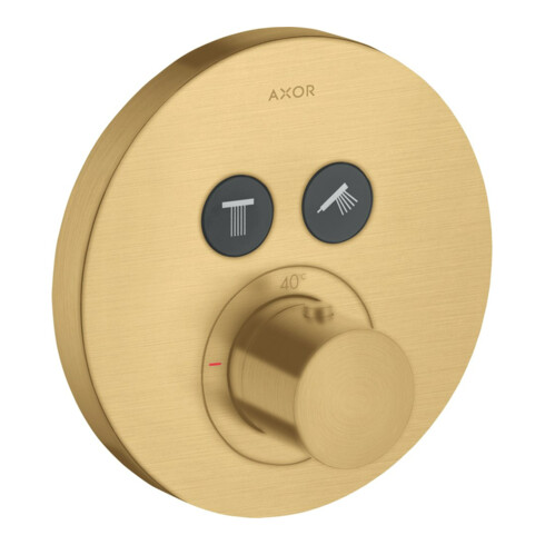 hansgrohe Fertigmontageset ShowerSelect UP-THM, 2 Verbr., rd, brushed gold optic