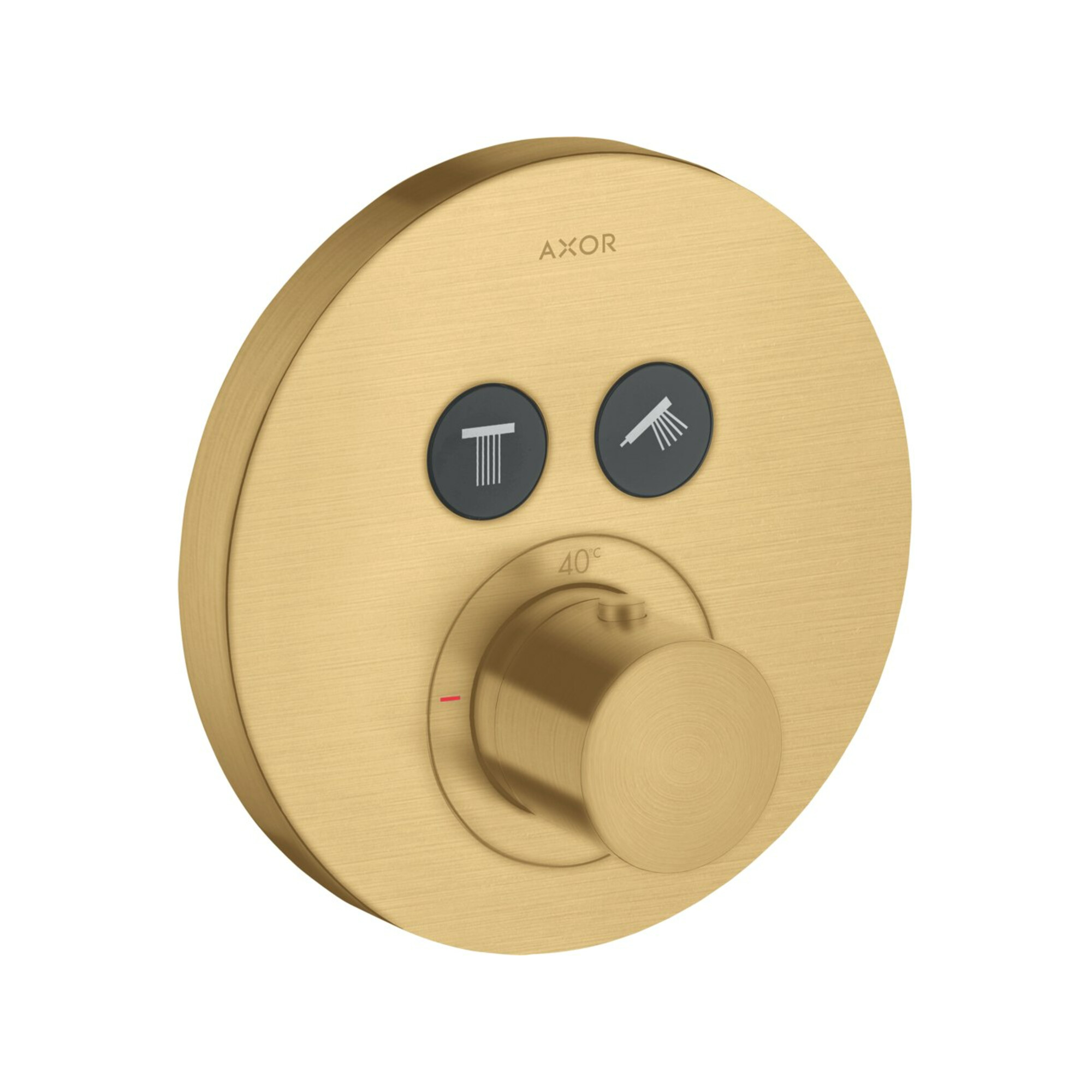 hansgrohe Fertigmontageset ShowerSelect UP-THM, 2 Verbr., rd, brushed gold optic