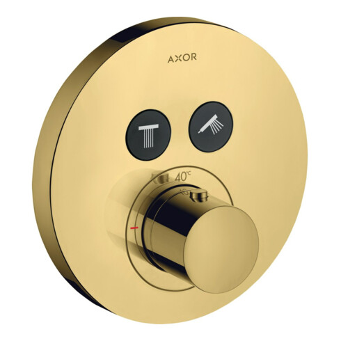 hansgrohe Fertigmontageset ShowerSelect UP-THM, 2 Verbr., rd, pol. gold optic