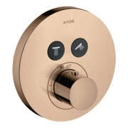 hansgrohe Fertigmontageset ShowerSelect UP-THM, 2 Verbr., rd, polished red gold