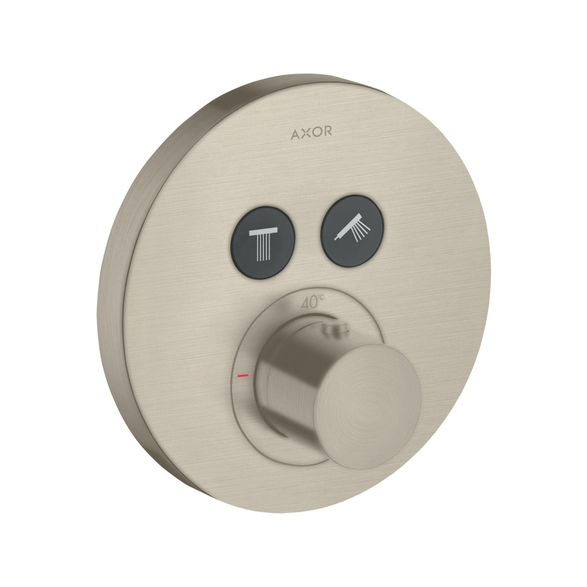 hansgrohe Fertigmontageset ShowerSelect UP-THM, 2 Verbr., rund, brushed nickel