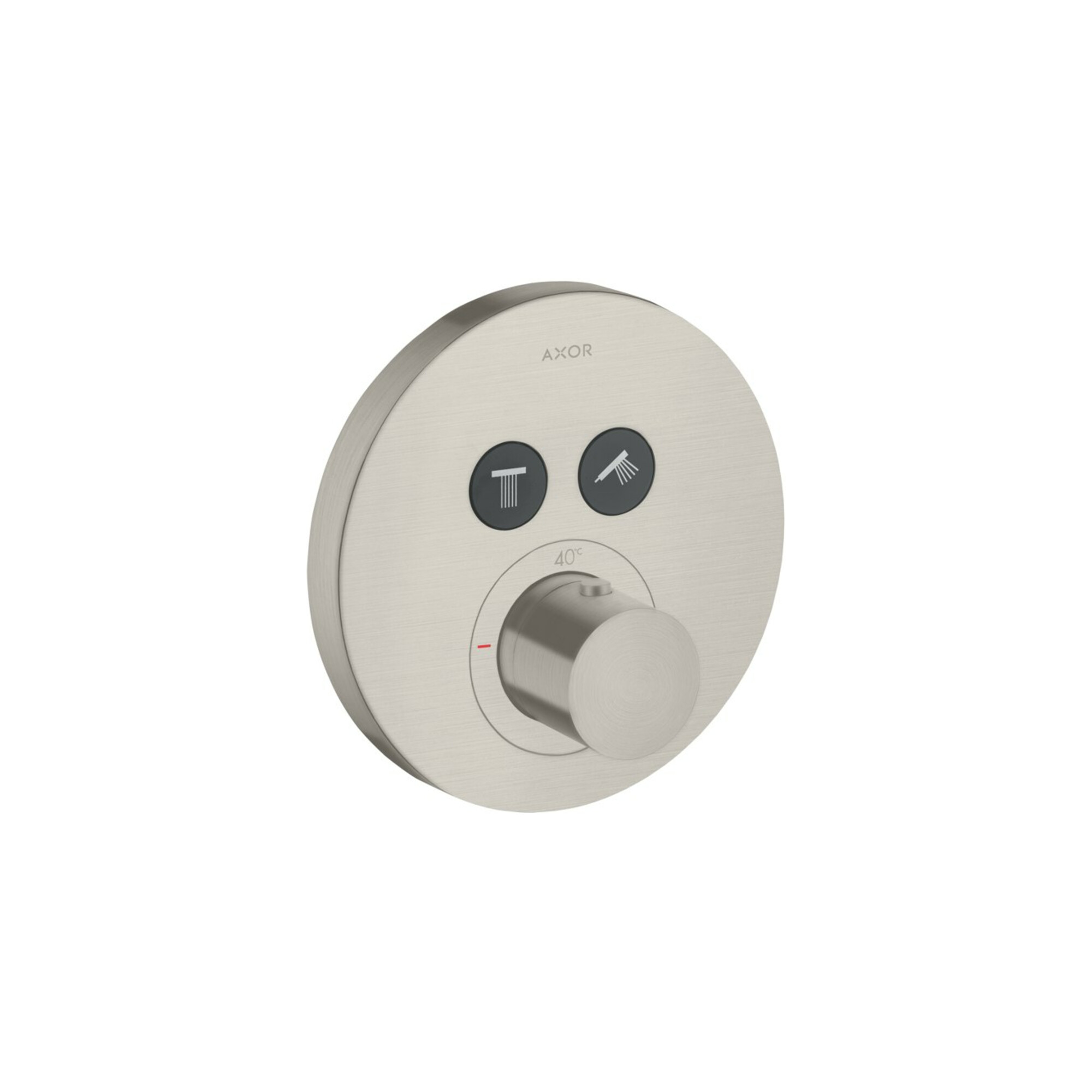 hansgrohe Fertigmontageset ShowerSelect UP-THM, 2 Verbr., rund, Edelstahl-Optik