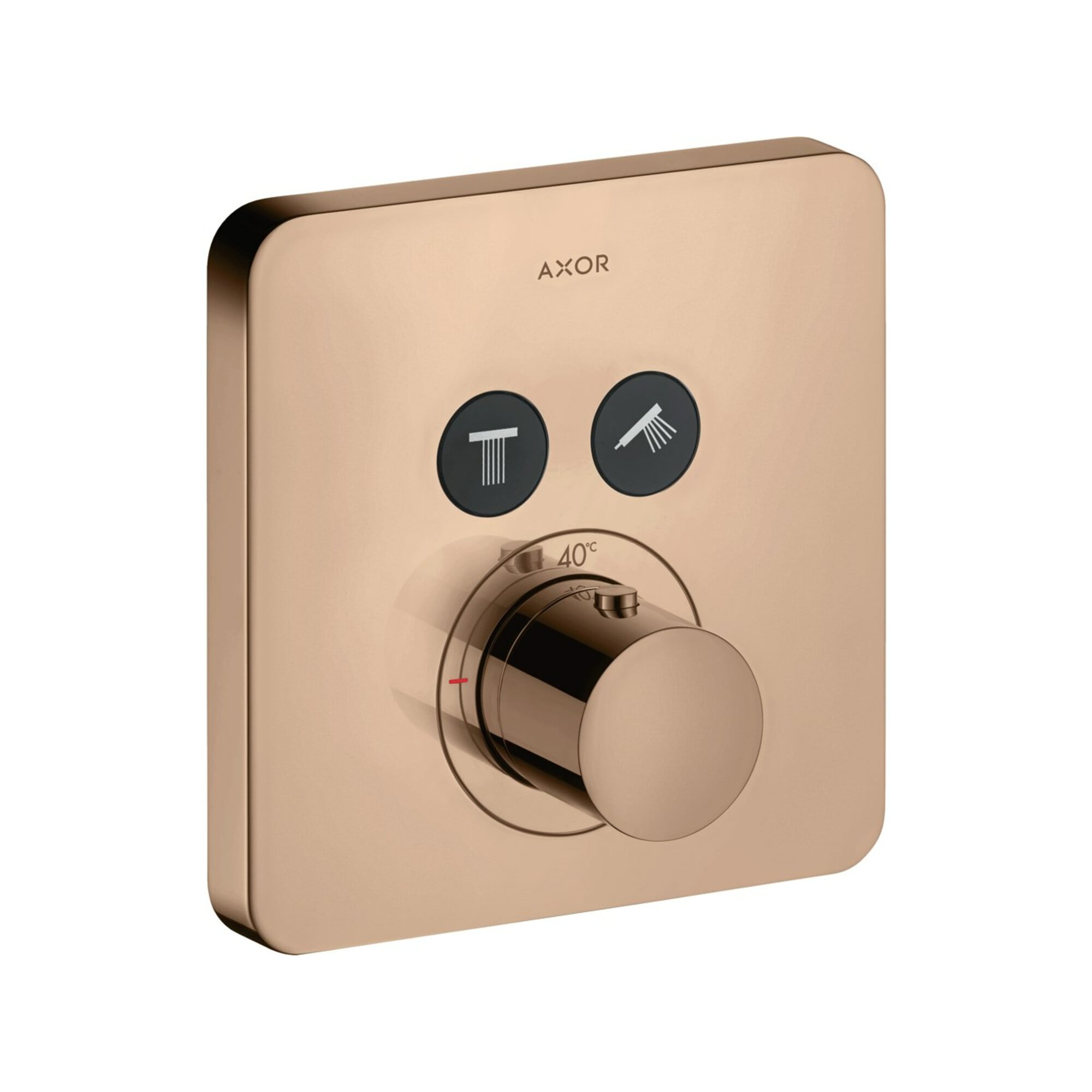 hansgrohe Fertigmontageset ShowerSelect UP-THM, 2 Verbr., Softc, pol. red gold