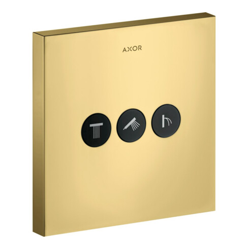 hansgrohe Fertigmontageset ShowerSelect UP-Vtl, 3 Verbr., eck., pol. gold optic