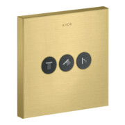 hansgrohe Fertigmontageset ShowerSelect UP-Vtl, 3 Verbr., eckig, brushed brass