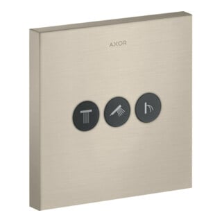 hansgrohe Fertigmontageset ShowerSelect UP-Vtl, 3 Verbr., eckig, brushed nickel