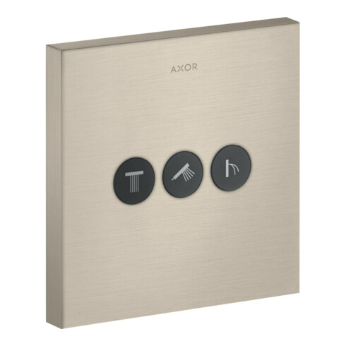 hansgrohe Fertigmontageset ShowerSelect UP-Vtl, 3 Verbr., eckig, brushed nickel