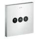 hansgrohe Fertigmontageset ShowerSelect UP-Vtl, 3 Verbr., eckig, Edelstahl-Optik-1