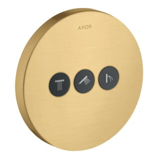 hansgrohe Fertigmontageset ShowerSelect UP-Vtl, 3 Verbr., rd, brushed gold optic