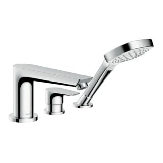 hansgrohe Fertigmontageset Talis E 3-Loch-Wannenrandarmatur, chrom