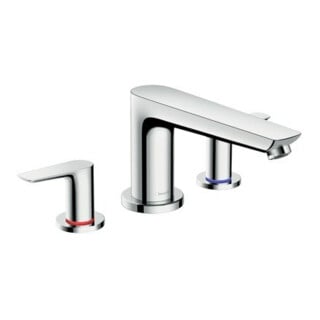hansgrohe Fertigmontageset Talis E 3-Loch-Wannenrandarmatur, chrom