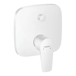 hansgrohe Fertigmontageset Talis E UP-Wannen-Einhebelmischer, mattweiß