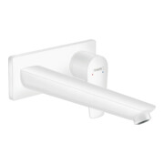 hansgrohe Fertigmontageset Talis E UP-Waschtisch-Einhebelmischer, Ausladung 225mm, mattweiß