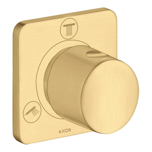 hansgrohe Fertigmontageset Trio/Quattro UP-Ab- u. Umstellvent., brush. gol optic
