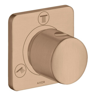 hansgrohe Fertigmontageset Trio/Quattro UP-Ab- u. Umstellvent., brushed red gold