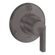 hansgrohe Fertigmontageset Trio/Quattro UP-Ab- + Um-V, m Hebel, brush. bla vc