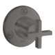 hansgrohe Fertigmontageset Trio/Quattro UP-Ab- + Um-V, m Kreuz, brush. bla vc-1