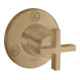 hansgrohe Fertigmontageset Trio/Quattro UP-Ab- + Um-V, m Kreuz, brush. bron-1