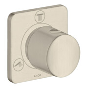hansgrohe Fertigmontageset Trio/Quattro UP-Ab- und Umstellventil, brushed nickel